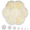 Genie Crafts 16000 Pack Flatback Pearls for Crafts, Nail Art and Jewelry Decorations, Ivory (1.5mm, 2mm, 2.5mm, 3mm, 4mm, 5mm, 6mm)